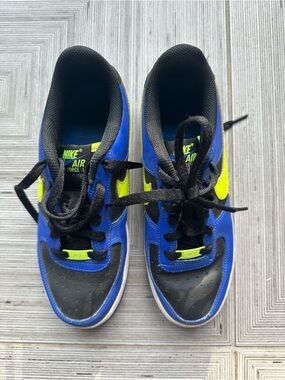 Nike Kids Sneakers - Blue, Neon Yellow & Black